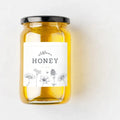 Custom Logo Waterproof Honey Self Adhesive Label Sticker Jam Food Bottle Honey Bee Jar Packaging Label