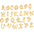 30-50Pcs 14mm Stainless Steel English Alphabet Charms Pendants for DIY Earrings Findings Jewelry Materials Wholesale
