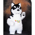 Hot Selling Custom Cartoon Husky Dog Mascot Costume Inflatable Cute Husky Dog Mascot Adult Party Costume