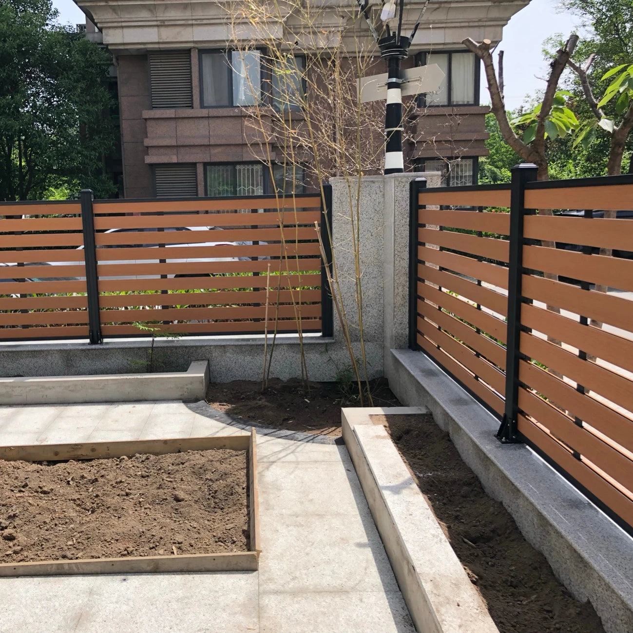Wood Plastic Composite Quick-build Wpc Fence Better Than Other Fence Materials