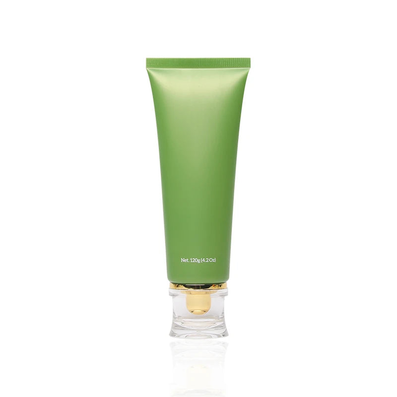 Refillable 120ml Facial Cleanser Soft Tube Plastic Eye Cream Tubes Lotion Container Cosmetic Packaging With Acrylic Screw Lid