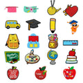 Customized Wholesale 2d Soft Pvc Diy Back to School Clog Sandal Accessories School Shoes Decorations Thanks Teacher Shoe Charms