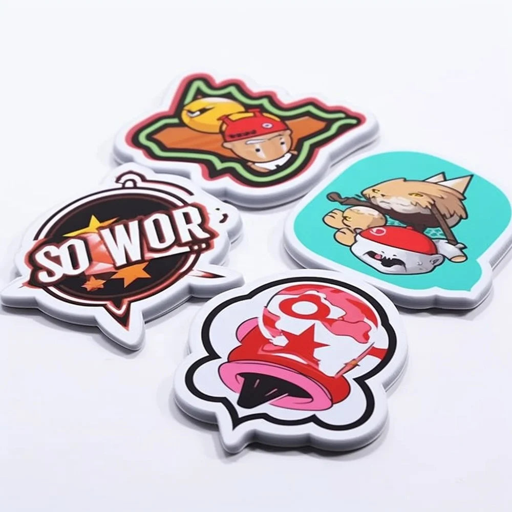 Customized Crystal Code Frosted Glass Window Decal Vinyl Logo Stickers Kiss Sheet Clear Backing Custom Hologram Die Cut Sticker