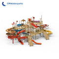 Professional Customization Water Play Equipment Fiberglass Water Slides Water House MegaBDM