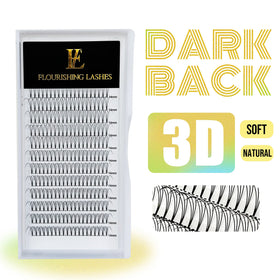 Heat Bonded Short Stem Premade Fans 3D 0.10mm Volume Lashes