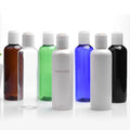 Empty Brown Black Blue White Amber Clear Green Round Plastic Pet Bottles for Liquid 200ml With Plastic Flip Cap