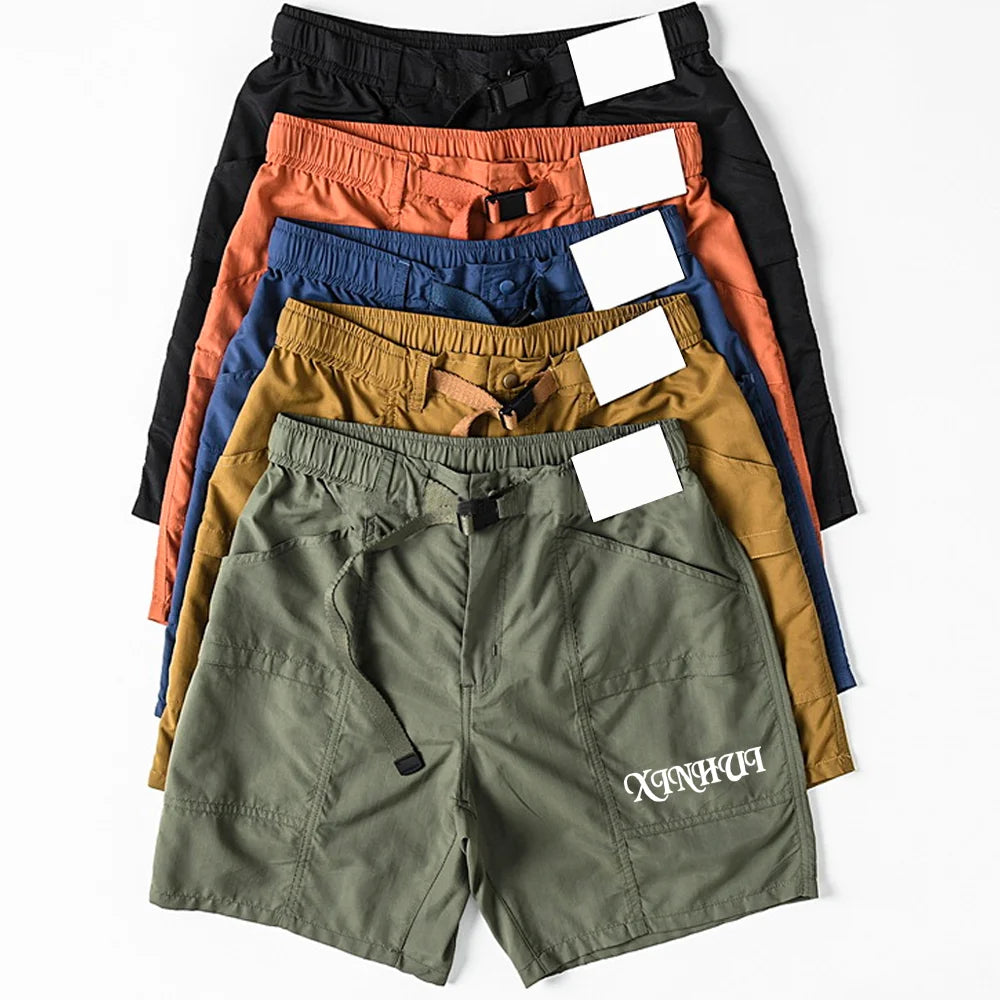 Wholesale Men Outdoor Sports Quick-drying Summer Streetwear Short Casual Nylon Pockets Cargo Shorts with Belt