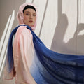 New Tie Dye Style 2 Colors Gradient Hijab Ladies Outdoor Sport Sun Protection Casual Beach Wrap Scarf Shawl