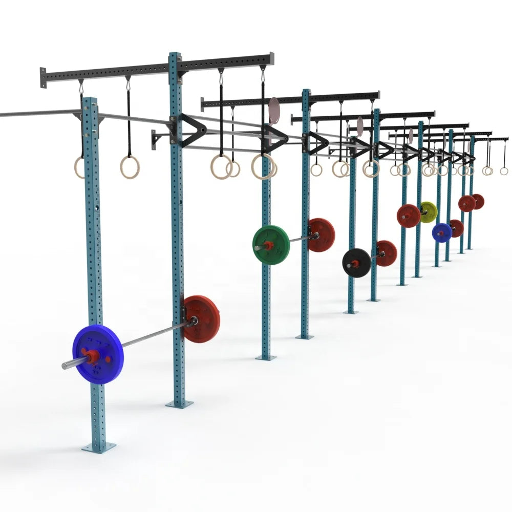 Multi Fitness Gym Wall Mounted Carbon Steel Power Squat Rack Cross Training Bodybuilding Commercial Use Rig