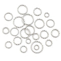 Charms Circle Sparkle Findings Accessory DIY Fashion Jewelry Jump Ring Stainless Steel Machine Polishing Original Color SHENGHUI