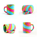 Unbreakable Coffee Cup Reusable Food Grade Silicone Camping Mug BPA Free Eco Friendly Silicone Cup With Handle