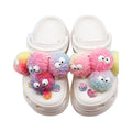Cute Fluffy Pompom Ball DIY Accessories for Shoe Charms Keychain Bag Hanging Decorations