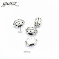 Antique Silver Color Big Hole Beetle Beads Spacers Beads Fit European Charm Jewelry Accessories DIY Findings R174