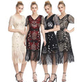 Wholesale Fashionable Delicate Sequin Embroidery Pattern Party Prom Evening Dresses