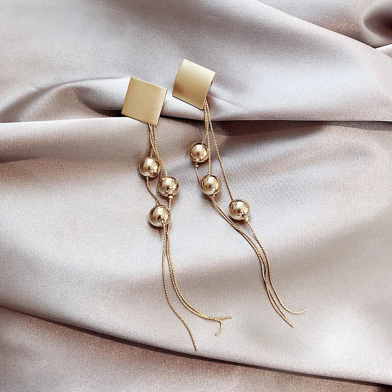 Long Fashion Temperament S925 Silver Earrings Custom Fashion Tassel Earrings for Women