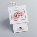 Fast Custom Logo White Paper Hang Tag for Clothing Bags Shoes