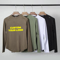 Factory Direct 2024 Fall Winter Sports T-Shirt Long-Sleeved Milk Silk High Elastic Material Casual Fitness Clothing With O-Neck