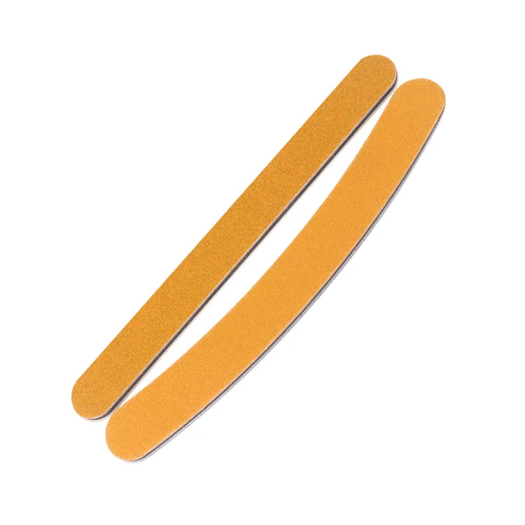 New Design Free Sample Double Emery Nail File Private Label Customize Manicure Long Time Resistant Sandpaper Middle Board 100
