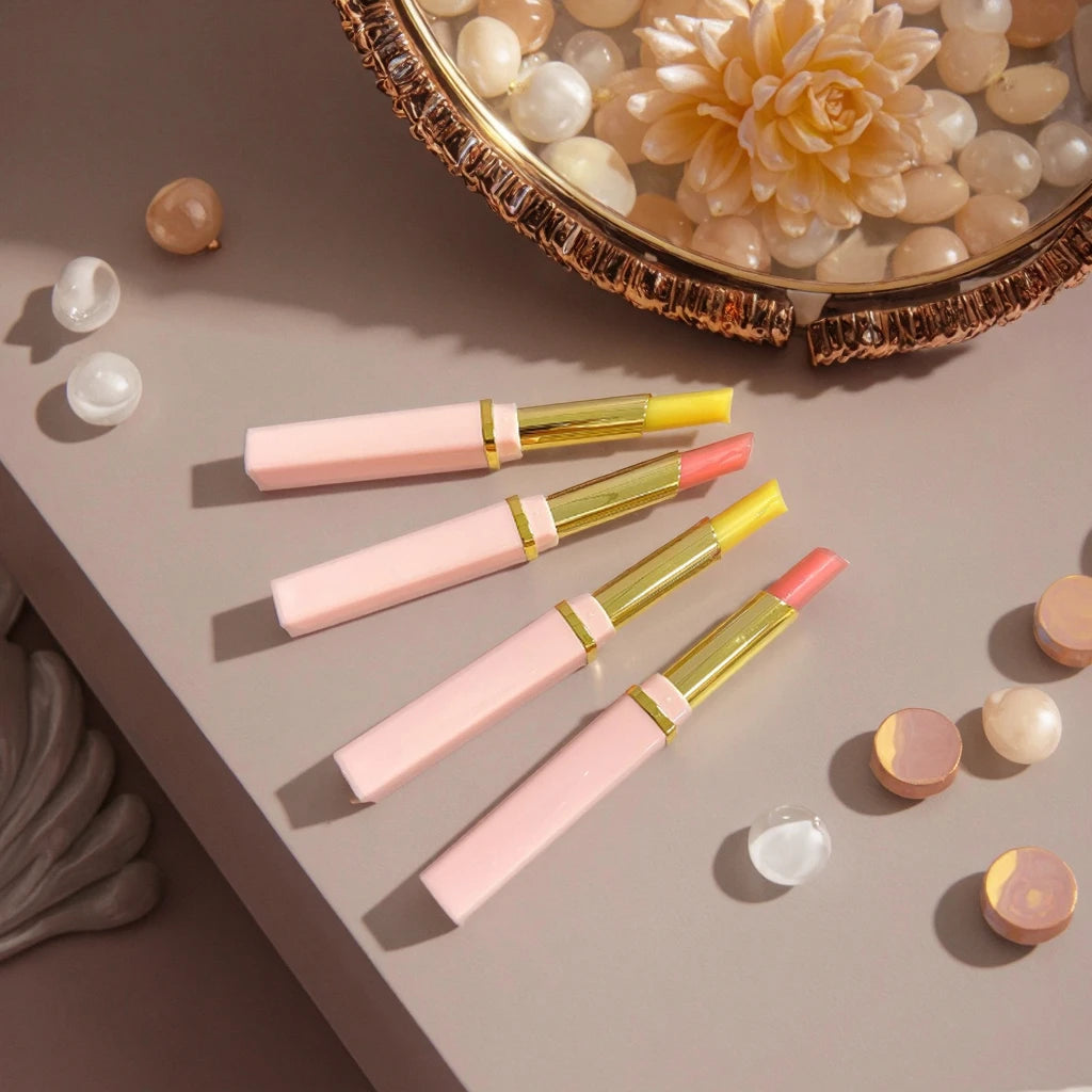 Eco Friendly Custom Moisture Vegan Lip Balm Luxury Makeup Organic Honey pink Lip Balm