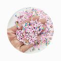 Rainbow Cloud Miniature Polymer Clay Slice DIY Charms Hot Soft Sprinkle Slime Making Supplies for Children