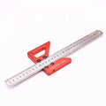 DIY Woodworking Carpenter Ruler 45 Degrees Angle Line Caliber Square Center Scribe Customizable OEM Support-Center Finder Line