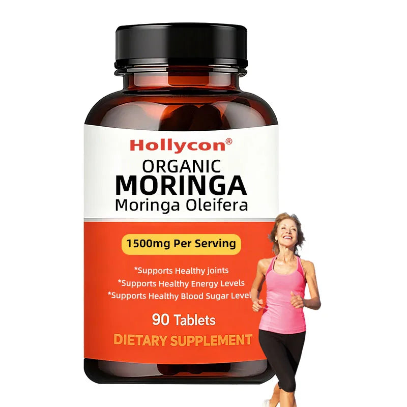 Customized 100% Organic Natural Herbal Supplements Improve Digestion Moringa Oleifera Tablets Beauty Skin Detox Slim Pills