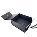 Luxury Black Magnetic Cardboard Paper Packaging Hot Stamping Gold Gift Packing Boxes Folding Foldable Boxes