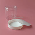 RTS Wide Mouth Diameter 71mm Food Grade Organizer 200g 200 ml 200 Gram 200gr 6 Ounce 6 Oz Jam PET clear Food Jar With White Lid