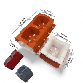 Renfa Plastic Injection Mould Hollow Interlocking Brick and Concrete Block Mold with Foaming New Design