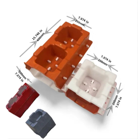 Renfa Plastic Injection Mould Hollow Interlocking Brick and Concrete Block Mold with Foaming New Design