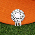 Wholesale Zinc Alloy 25mm Removable Magnetic Visor Hat Clip Golf Accessaries Blank Magnetic Metal  Double Hole Clip