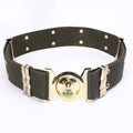 Custom Logo Adjustable Nylon Polyester Tactical Training Patrol Duty Belt Vintage Outer Waist Belt with Alloy Buckle Custom Made