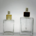 30ml Elegant Empty Glass Cosmetic Container Refillable BPA-Free Skincare Glass Bottle with Dropper for Cosmetic