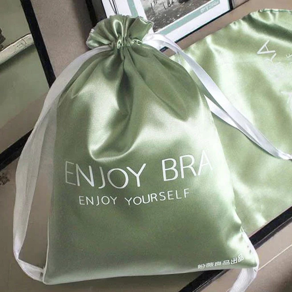 2025 Custom Drawstring Satin Velvet Silk Cosmetic Packing Gift Bag for Hair Extensions Storage Custom Tote for Jewelry Shoes