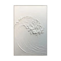 Origin Modern Home Decoration Artwork Hand Painting Textured Canvas Wall Art White Abstract Painting