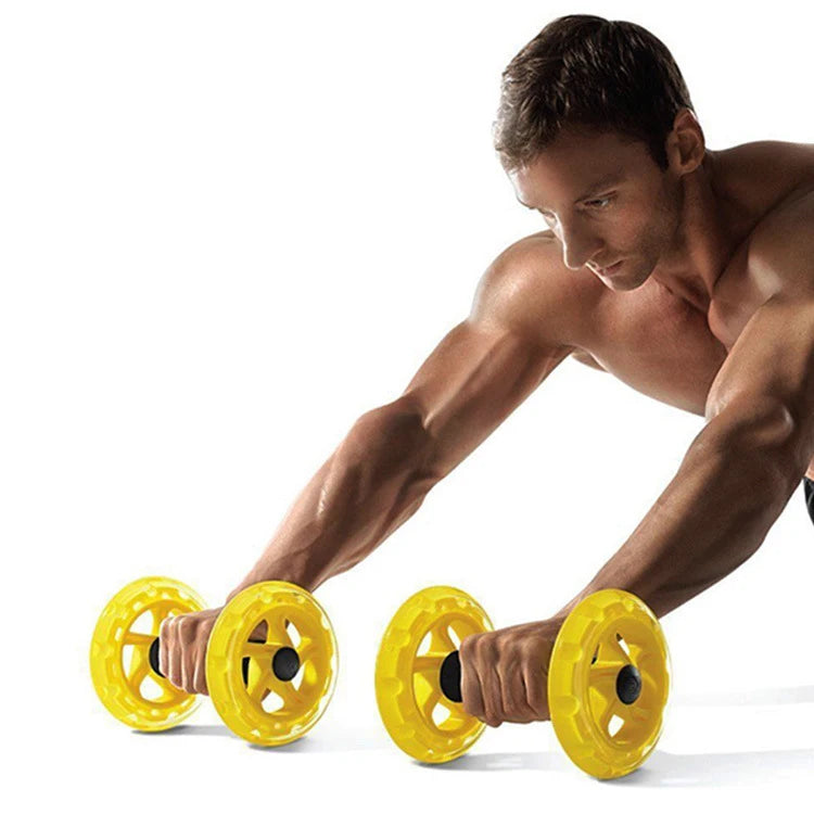 Abdominal Exercise Equipment Two-Wheeled Mini Abdomen Roller Abdominal Muscle Wheel