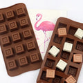 257 Factory STOCK 15 Cavity square Shape Silicon Resin Mold Silicone Chocolate Moulds Silicone Ice Cube Tray
