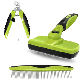 Factory Wholesale 3 in 1 Pet Grooming Brush Set Dog Pet Grooming Kit