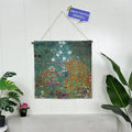 Low MOQ Jacquard Embroidered Floral Pattern Woven Wall Hanging Home Decor Customizable Polyester/Cotton Tapestry