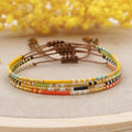 Spring and Summer New Bohemian Style Simple Seed Beads Handmade Beaded Women Bracelet Jewelry