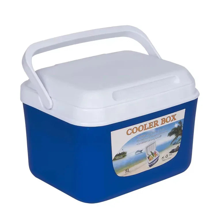 5 L Plastic Ice Cooler Box Outdoor Fishing Picnic Hiking Insulation Box Camping Food Grade Ice Chest Cooler Box