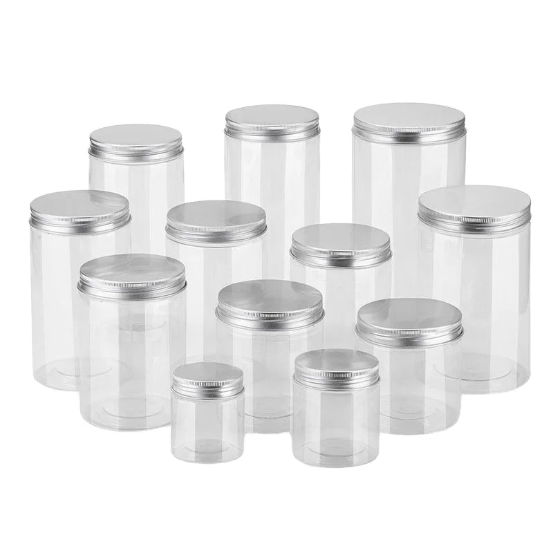 32 oz 1000 ml Clear Plastic Empty Jar with Screw Lid