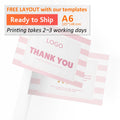 A6 custom color printing gift card flyer for postcard