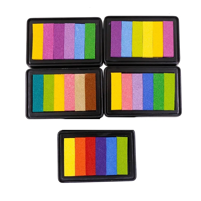 Best Selling 6 Colors Gradient Ink Pad /Stamp Pad Ink for Carving