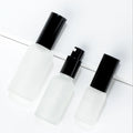 Matte Frosted Skincare Container 30ml 50ml 100ml Essential Oil Glass Lotion Pump Serum Bottle for Cosmetic Packaging