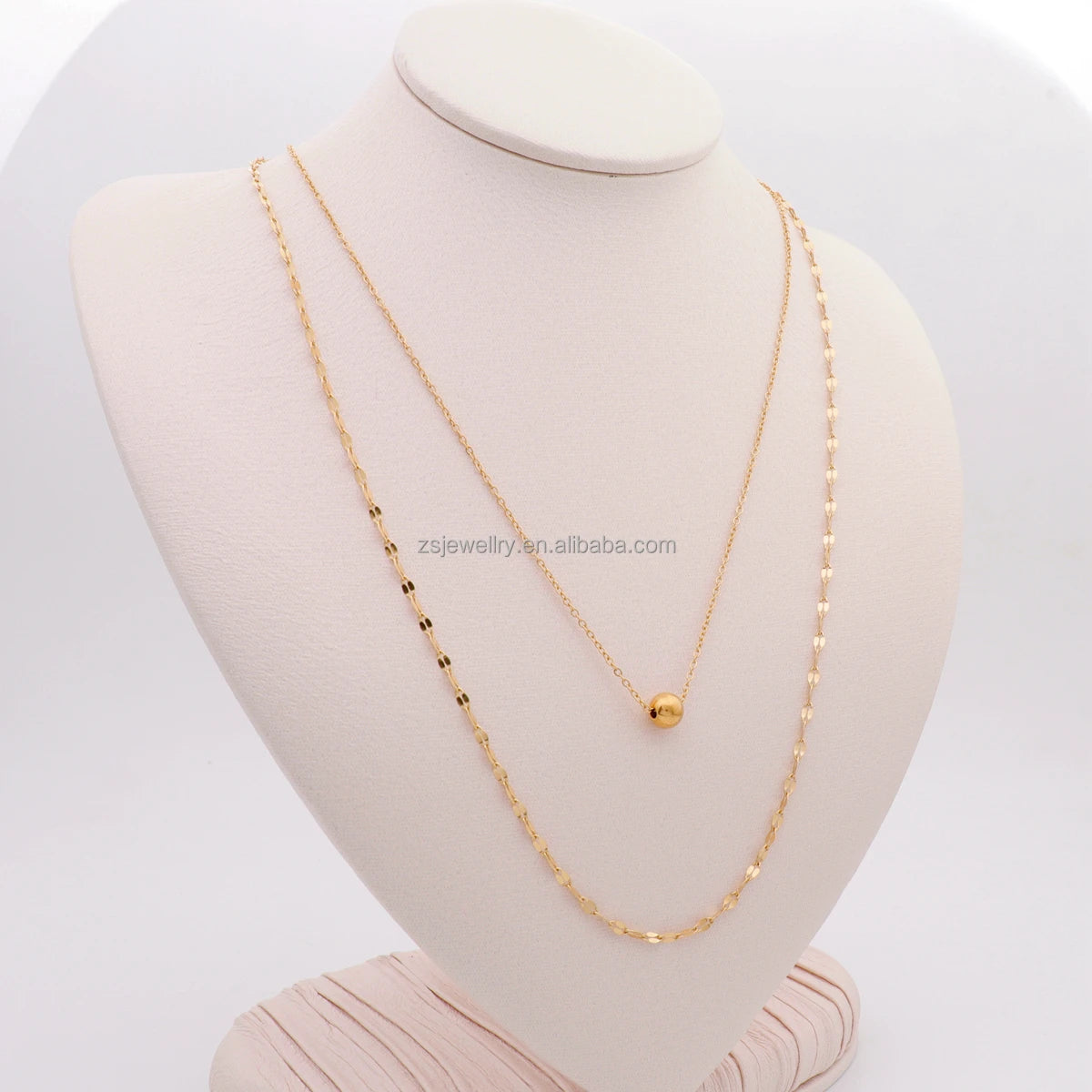 Sapphire Jewelry Wedding Girl Love Cute Shaped Gold Plated Stainless Steel Fashion Mexican Element Women Design Necklace
