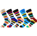 Mens Ready to Ship Sock Autumn Winter New Color Stripe Series Men's Tube Socks Wholesale Custom logo Casual Cotton Crew Socks