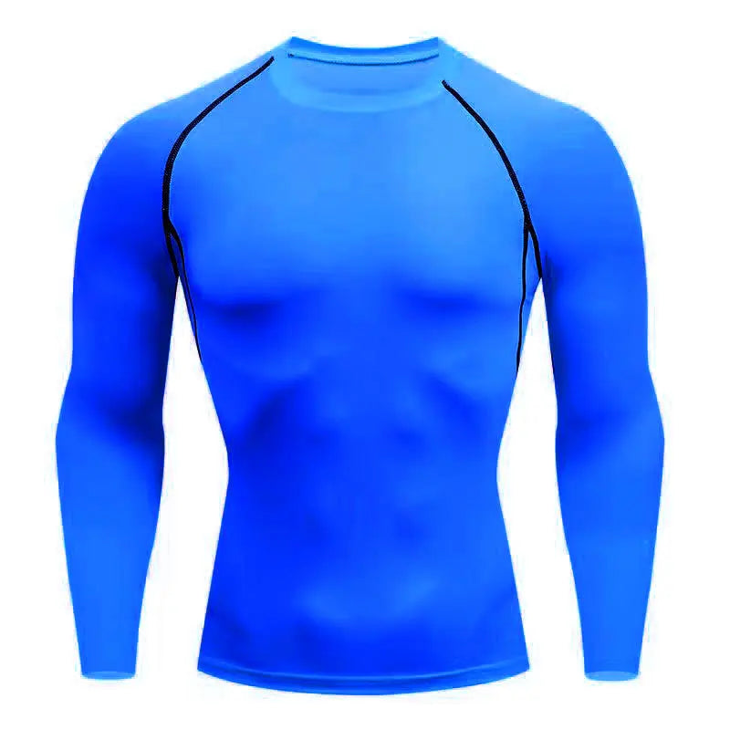 Muscle Men Tight Quick-dry Gym Wear Professional Sports Running Long Sleeve Stretch Fit Soft Tracksuit