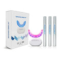 OEM Professional Custom Private Label EKONG SMILE EK-MY202KIT White Rechargeable Wireless Led Teeth Whitening Home Kit