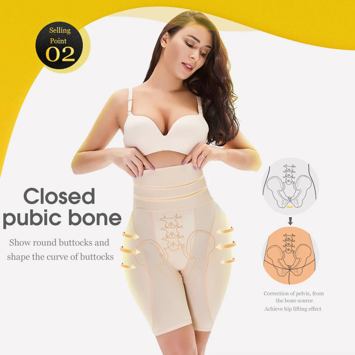 Woman Butt Lifter High Waist Trainer Padded Hip Enhancer Shapewear Body Shaping Pants Tummy Control Shaper Panties